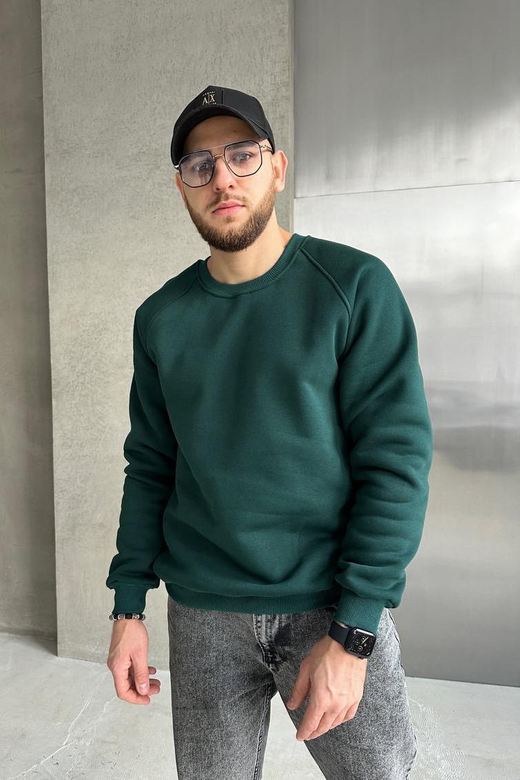 Свитшот мужской М0138.4 3XL Зеленый (520-1-65) Свитшот мужской М0138.4 3XL Зеленый (520-1-65)