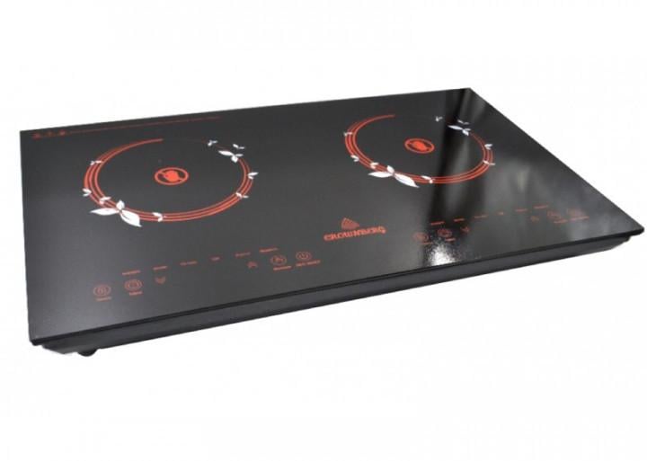 Инфракрасная двухкомфорочная плита Crownberg CB-1330 с сенсорным управлением 2000 Вт