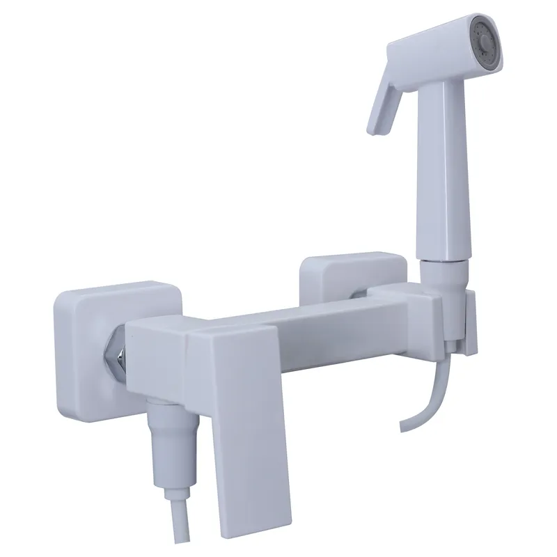 Гигиенический душ PLAMIX Kubus-222 однорычажный Белый (PM0744)