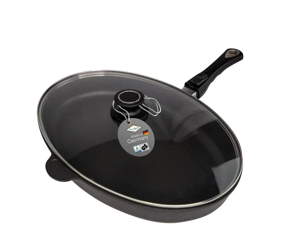 Сковорода для риби зі скляною кришкою MaxxGoods (2665256)