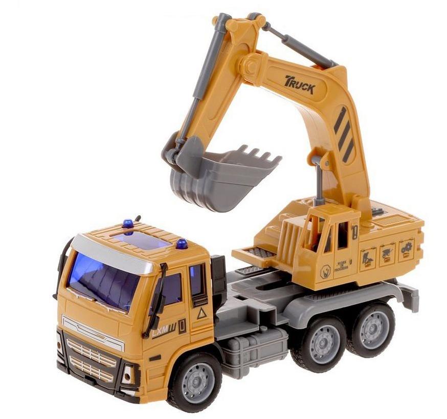 Машинка на радіокеруванні Екскаватор акумулятор 37V 27 MHz Yellow (133008)