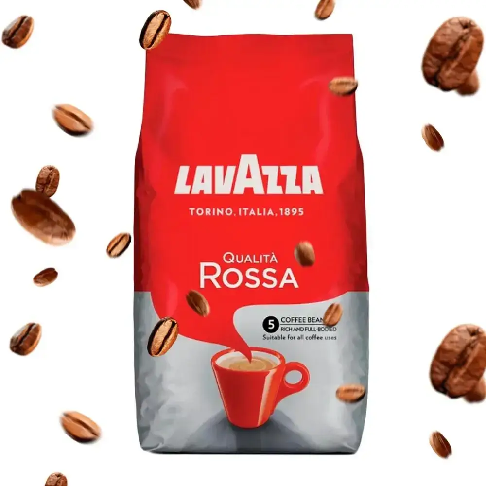 Кава в зернах Lavazza Qualita Rossa 1 кг Зернова кава в пачці арабіка робуста Лавазза - фото 7 Кава в зернах Lavazza Qualita Rossa 1 кг Зернова кава в пачці арабіка робуста Лавазза - фото 7