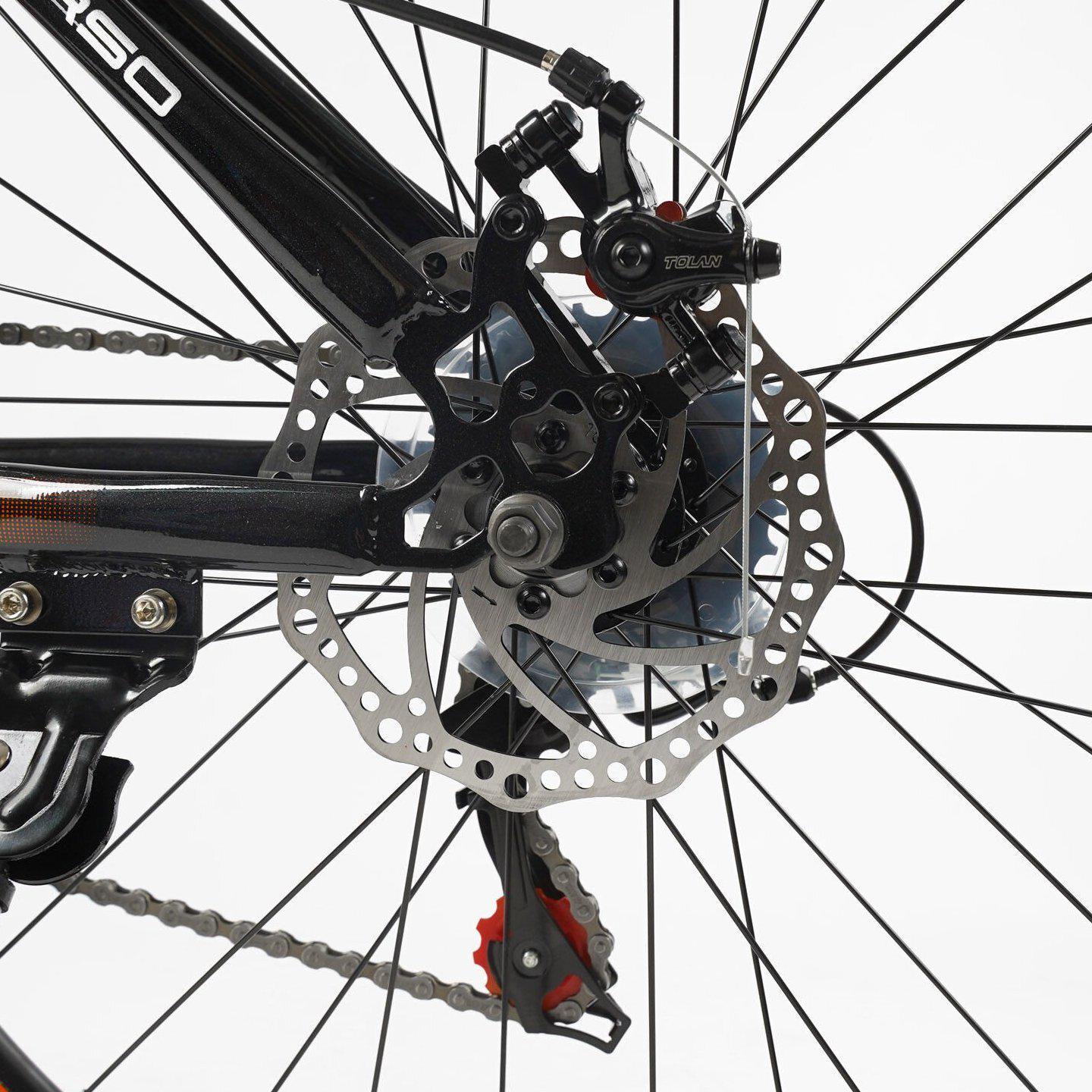 Велосипед горный Corso Energy 26"/15" Черно-оранжевый (524961589) - фото 6 Велосипед горный Corso Energy 26"/15" Черно-оранжевый (524961589) - фото 6