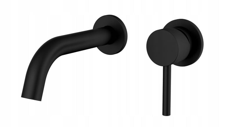 Смеситель Rea Lungo скрытого монтажа Black Mat Черный