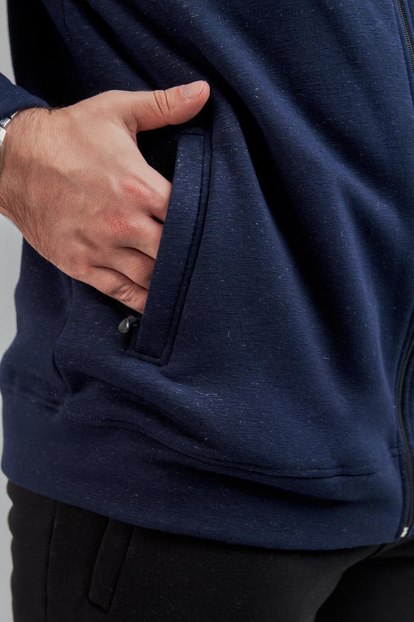 Кофта мужской М0143.4 на замке L Синий флам (637-1-62) - фото 5 Кофта мужской М0143.4 на замке L Синий флам (637-1-62) - фото 5