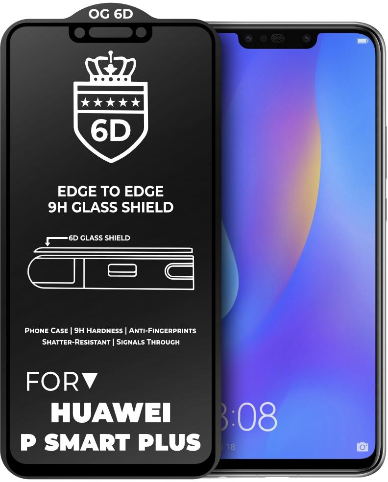 Защитное стекло 6D OG Crown для Huawei P Smart Plus Black (18984) Защитное стекло 6D OG Crown для Huawei P Smart Plus Black (18984)