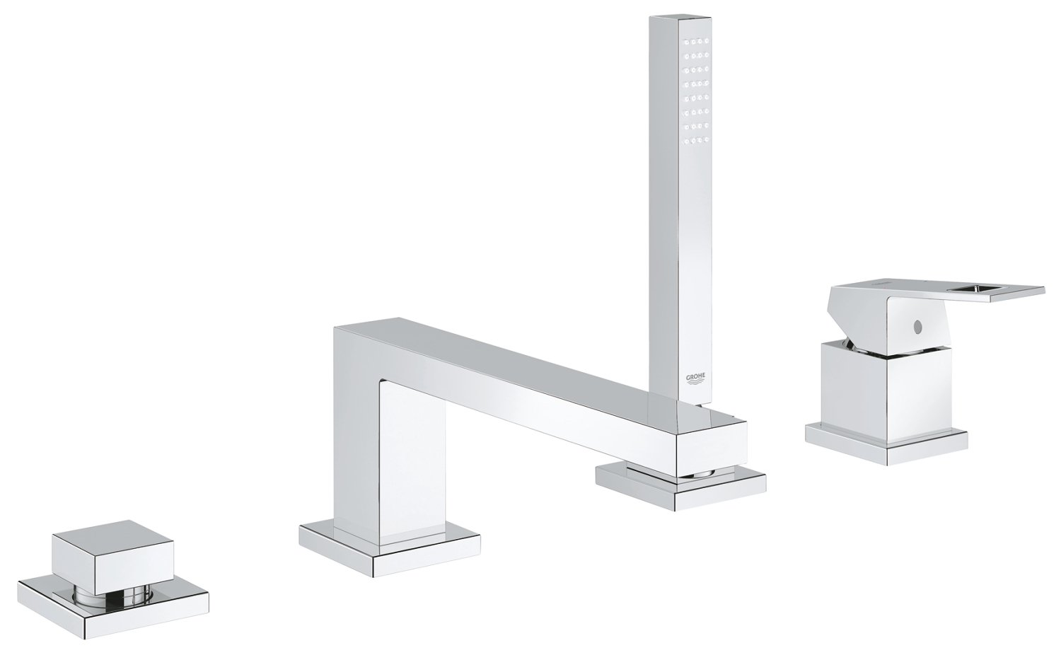 Змішувач на борт ванни Grohe Eurocube на 4 отвори (19897001)