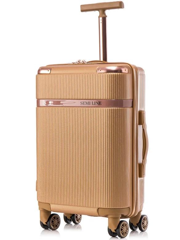 Чемодан SEMI LINE T5667-2 20" S Gold (DAS302654) Чемодан SEMI LINE T5667-2 20" S Gold (DAS302654)