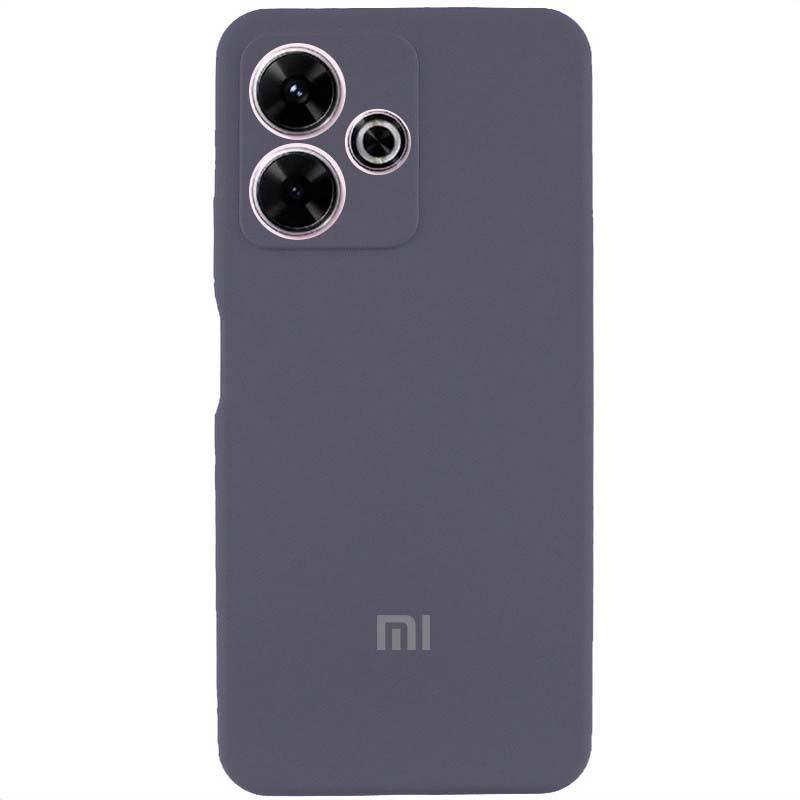 Протиударний чохол Silicone Cover Lakshmi Full Camera (AAA) with Logo для Xiaomi Redmi 13 4G / Poco M6 4G Сірий / Dark Gray