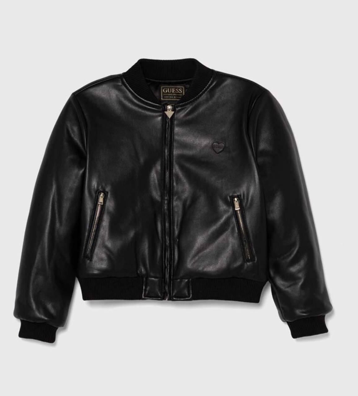 Куртка Guess 12 лет 146-152 см эко-кожа Черный (J4YL13WE8D0)