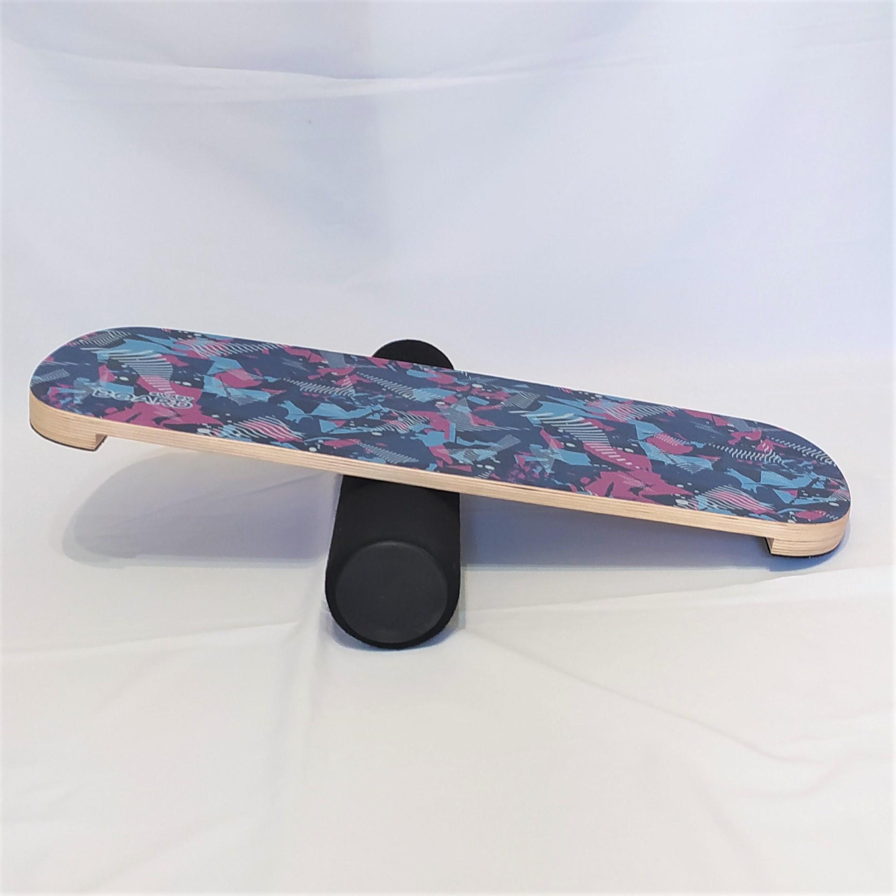 Балансборд SwaeyBoard GripP 10 см валик Розовый/Синий - фото 5