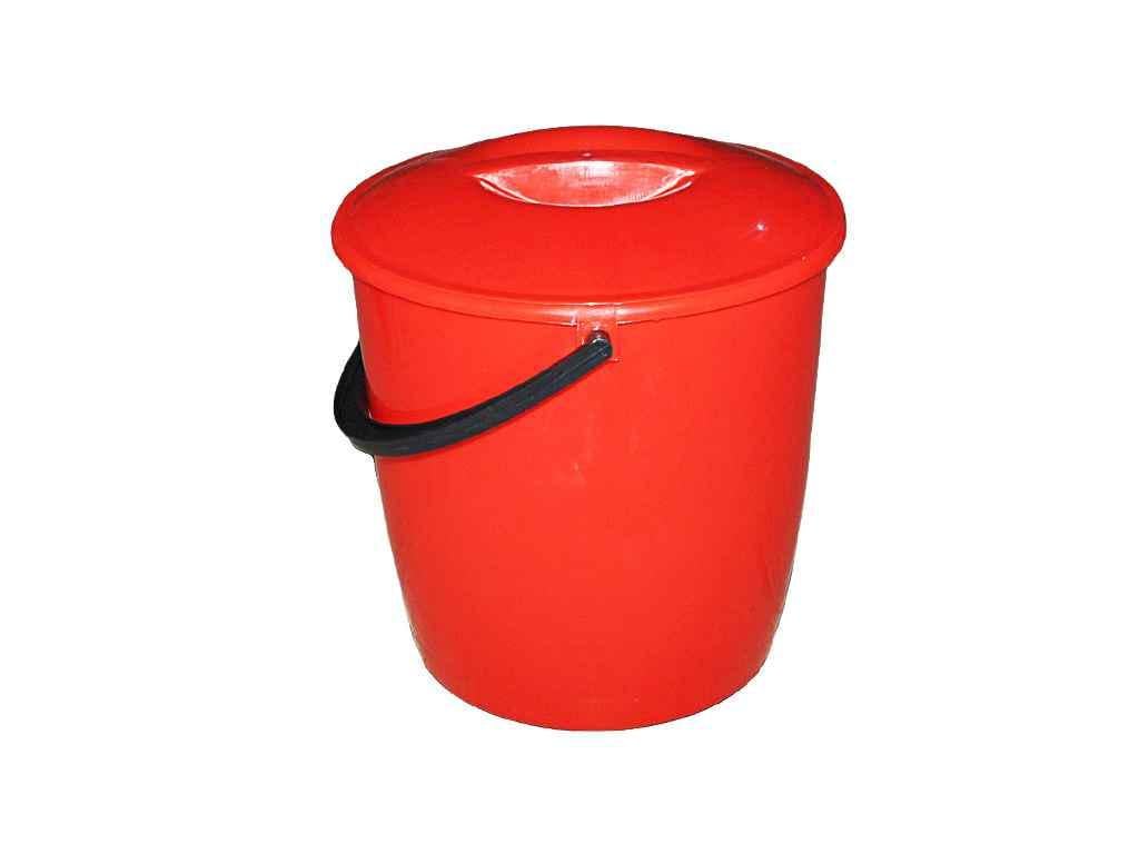 Ведро Мед пищевое с крышкой 10 л Красный (101942)