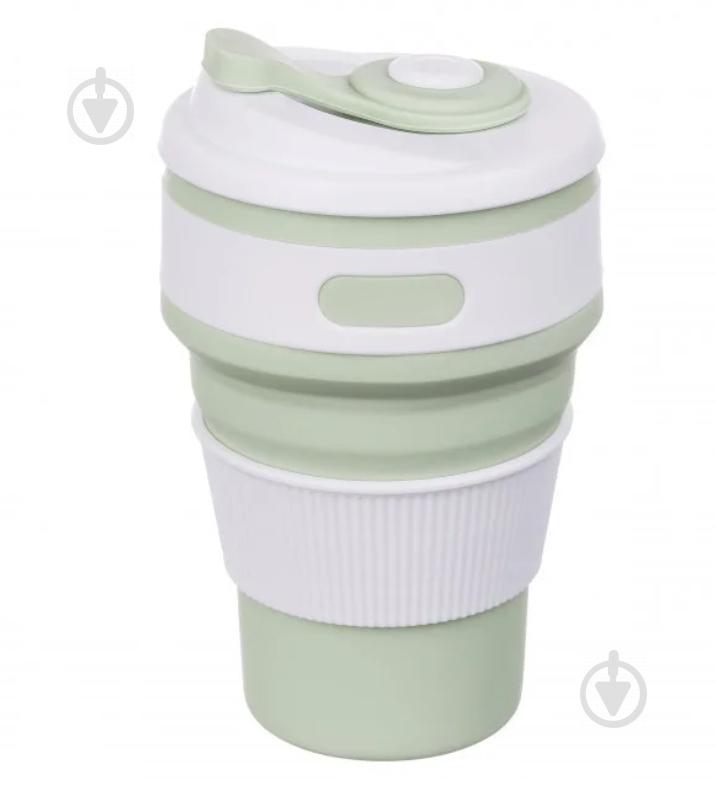 Чашка Collapsible складная силиконовая 5332 350 мл Зеленая Чашка Collapsible складная силиконовая 5332 350 мл Зеленая