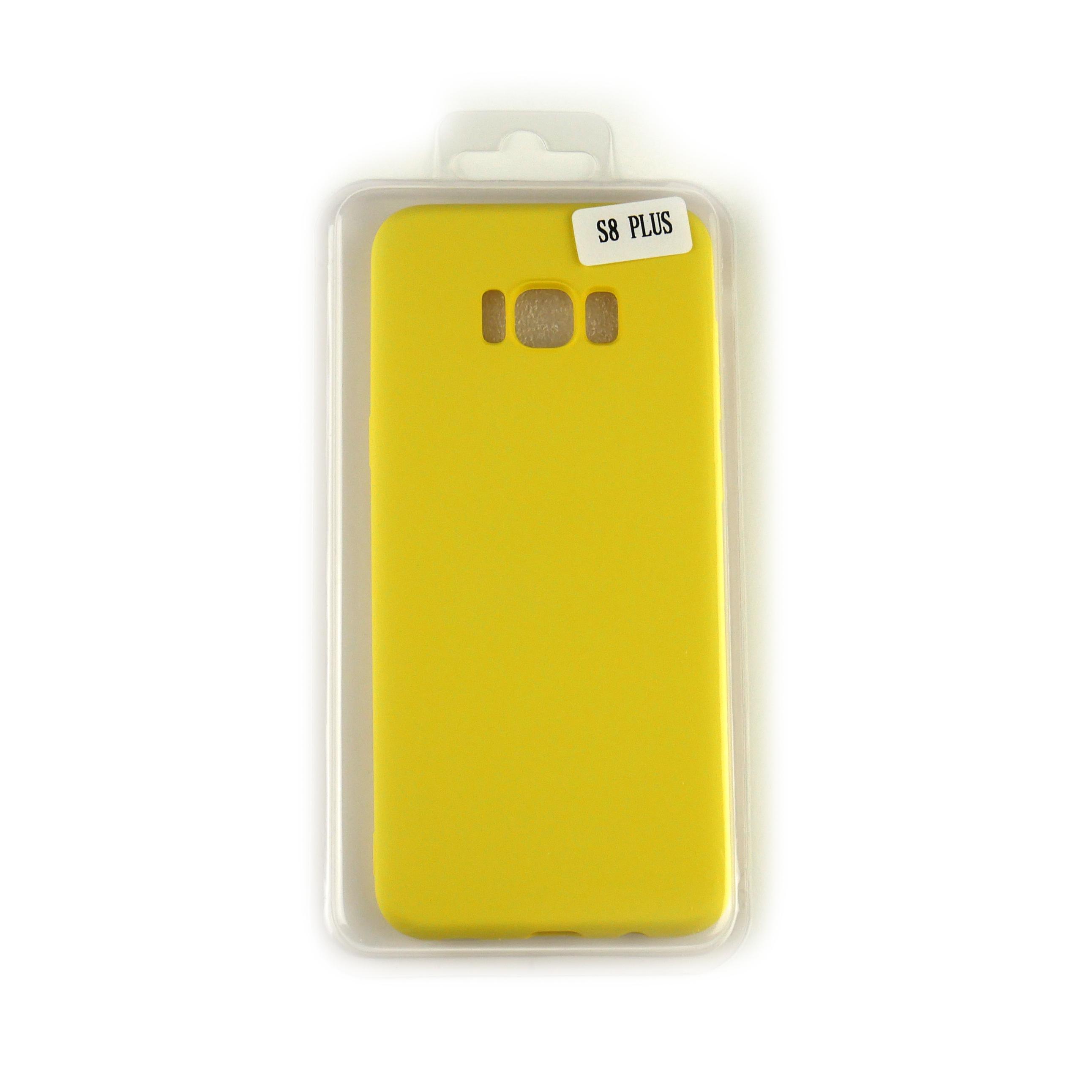 Чехол Silicone Case Full Cover Samsung S8 Plus Желтый