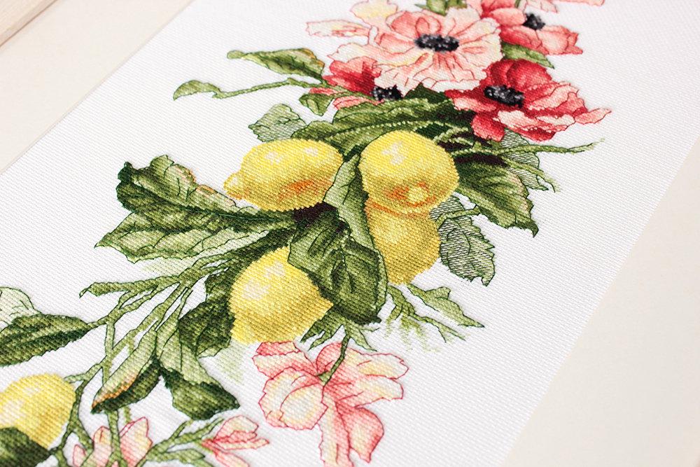 Набор для вышивания крестом Luca-S B210 Цветы и лимоны (9260391) - фото 2 Набор для вышивания крестом Luca-S B210 Цветы и лимоны (9260391) - фото 2