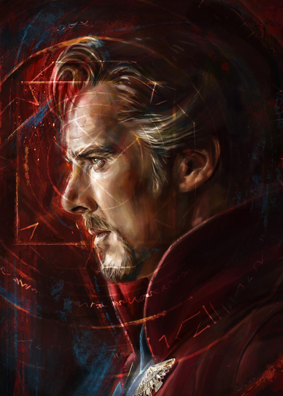 Картина постер Gee! Doctor Strange Доктор Стрендж поп 40х60 см DS.09.031