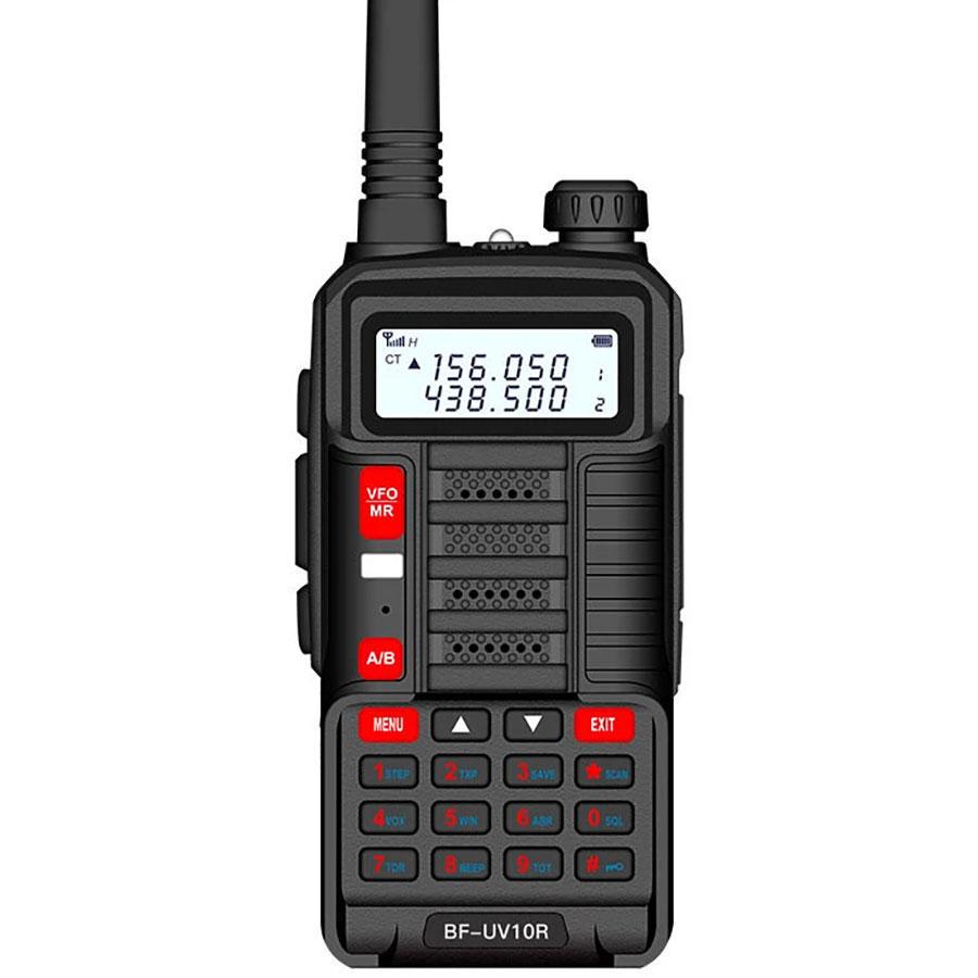 Рація Baofeng UV-10R 8 Вт 5800 мАг + USB зарядка Чорний