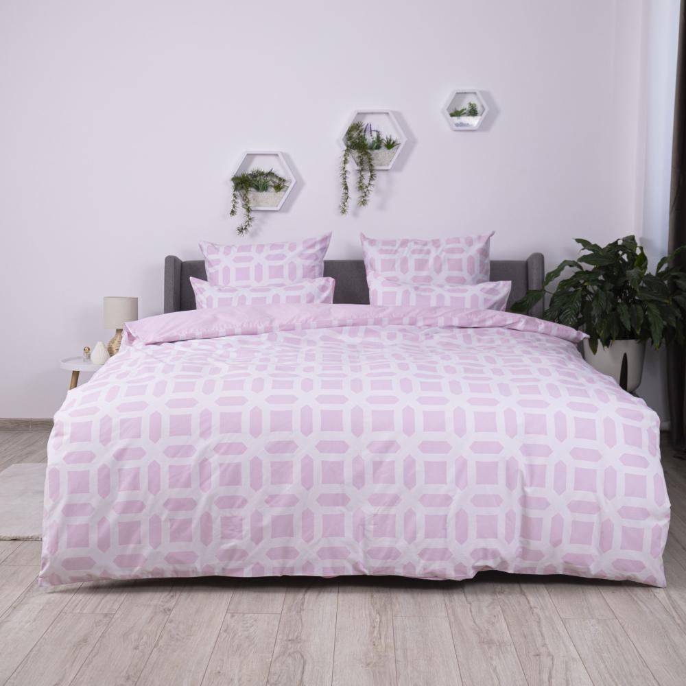 Комплект постельного белья ТЕП Happy Sleep Мечты евро 200х220 см наволочки 2х50х70 см Розовый (18785) - фото 5