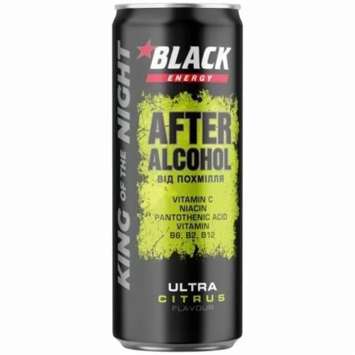 Напиток энергетический Black Energy After Alcohol ж/б 250 мл (03371) Напиток энергетический Black Energy After Alcohol ж/б 250 мл (03371)