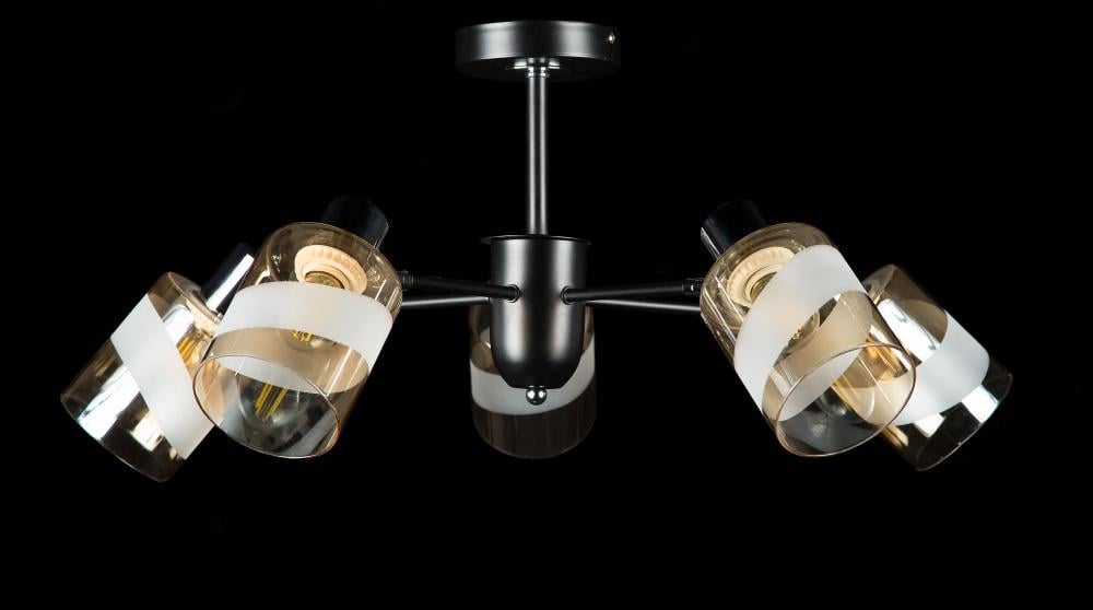 Люстра с плафонами Ray LGH50311/5 BK/CR (IR006454)