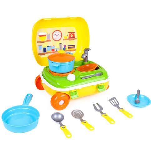 Кухня на колесах Технок с набором посуды (28337424) Кухня на колесах Технок с набором посуды (28337424)