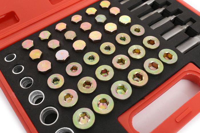 Комплект для ремонту різьби масляної пробки Kraft&Dele KD10512 114 ел.