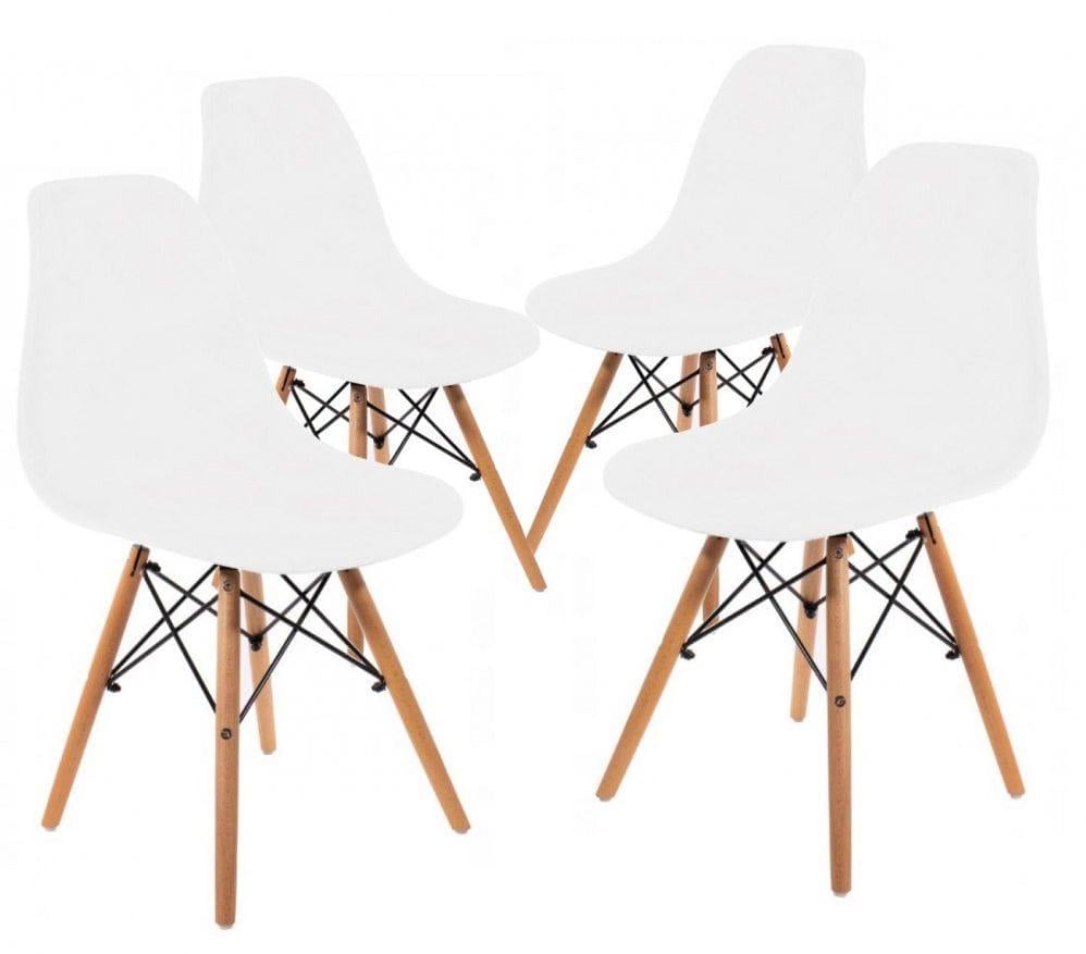 Стулья кухонные 4 шт. Белый (368237) Стулья кухонные 4 шт. Белый (368237)