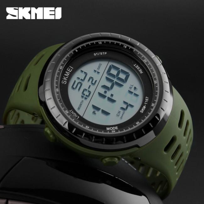 Спортивные военные мужские часы Skmei 1167 Green - фото 2