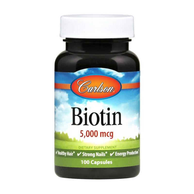 Біотин Carlson Biotin 5000 mcg 50 caps