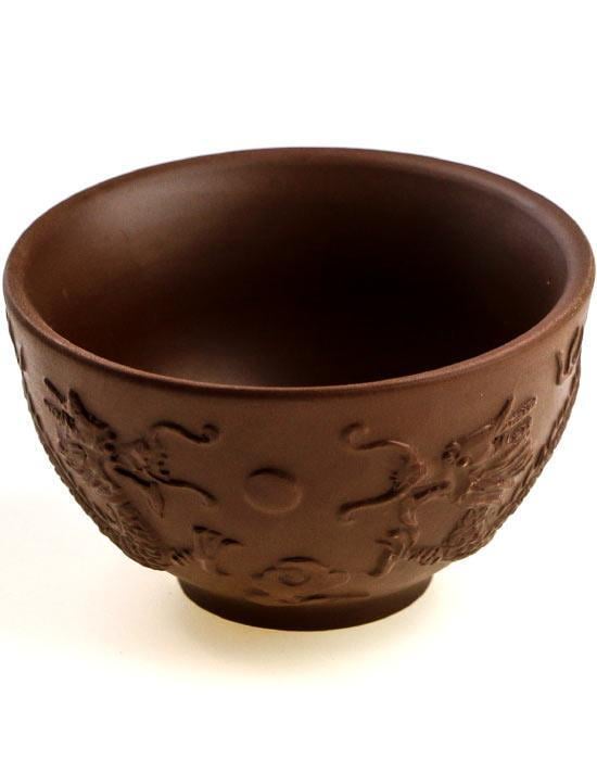 Пиала глиняная Дракон 100 мл Коричневый (OS-TC072) - фото 2 Пиала глиняная Дракон 100 мл Коричневый (OS-TC072) - фото 2