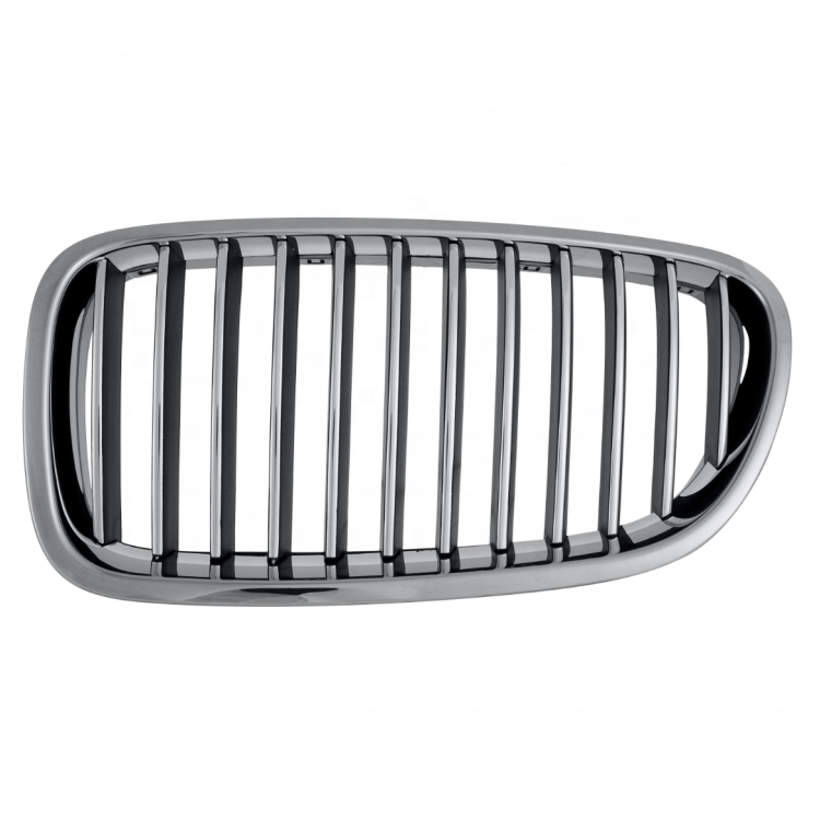 Решетка радиатора AVTM BMW 5 F10 2010-2013 левая без эмблемы Хром/Черный (181420991)