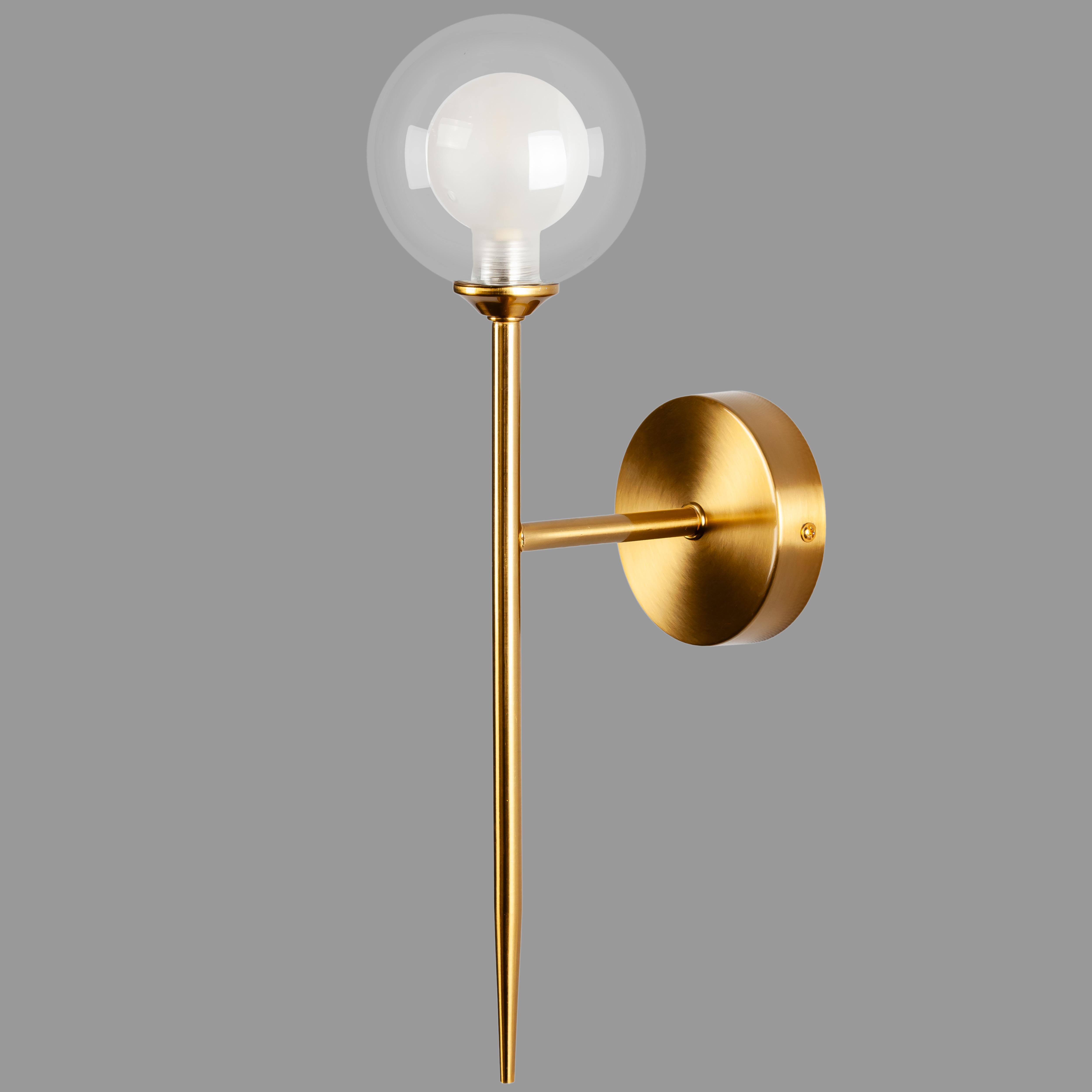 Бра современное на 1 лампу Bulb Бронзовый (99-W2502F-1 (100) BRZ+CLWH)