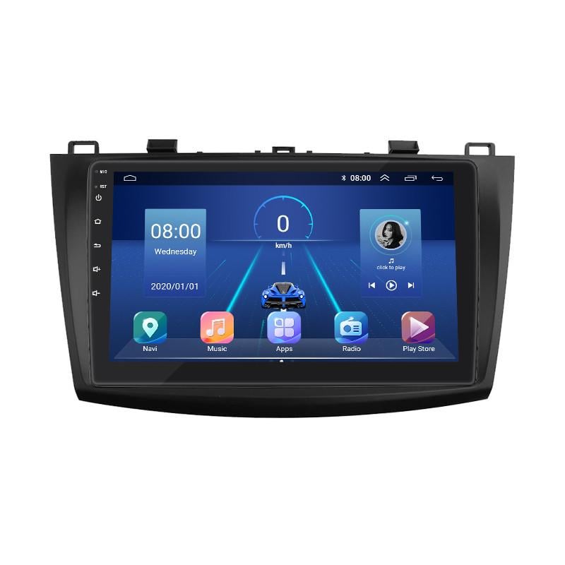 Автомагнитола штатная Lesko 4G/GPS/Wi-Fi для Mazda 3 II BL Рестайлинг 2011-2013 2/32Gb 9" (1583612128)