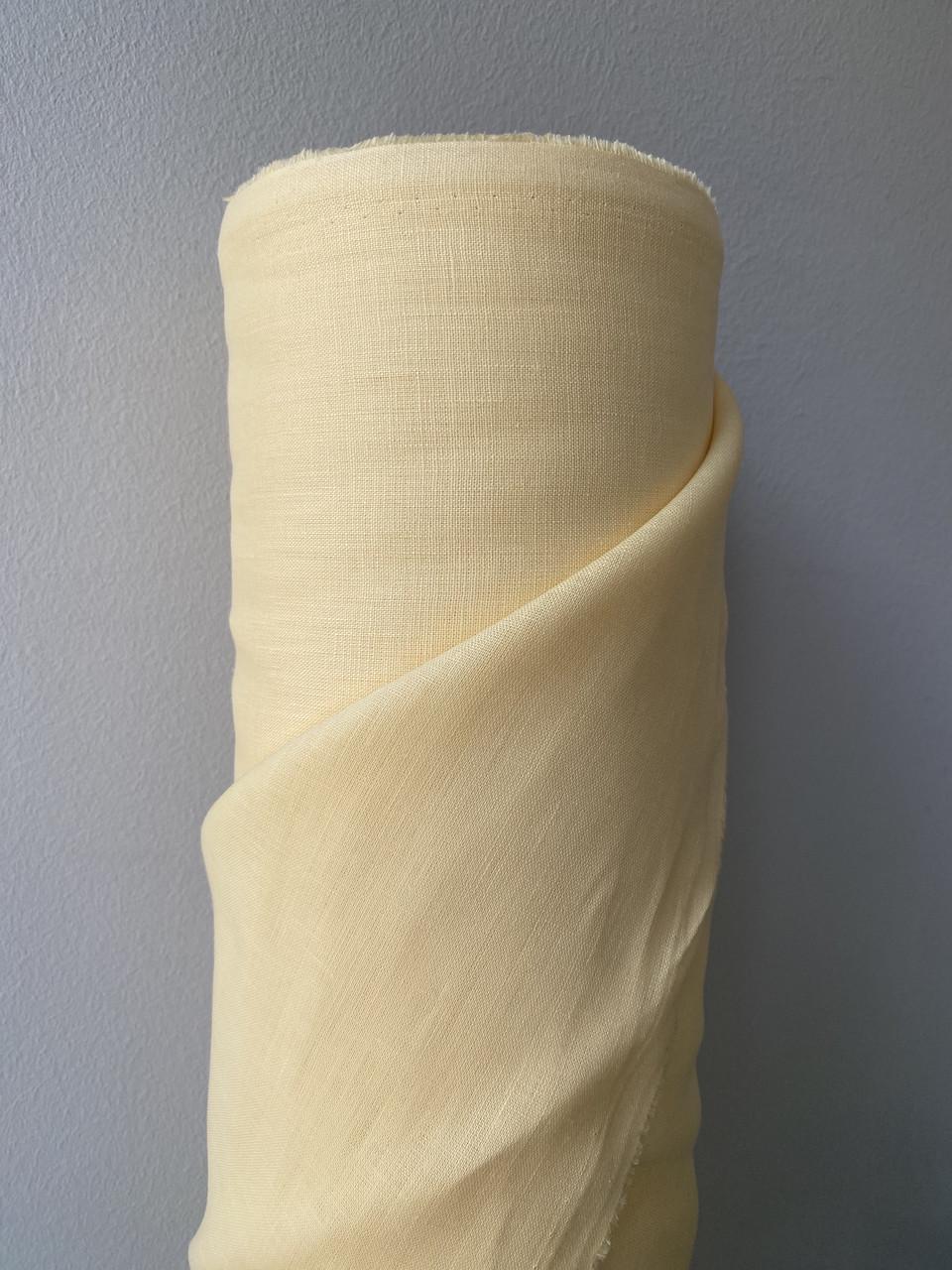 Ткань рубашечно-платьевая LINEN PLUS льняная 143 см 764 Нежно-желтый - фото 9 Ткань рубашечно-платьевая LINEN PLUS льняная 143 см 764 Нежно-желтый - фото 9