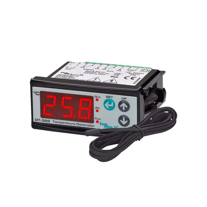 Реле контроля температуры цифровое Samwha от -19,9 до +99,9 °C с датчиком NTC (DT-322)