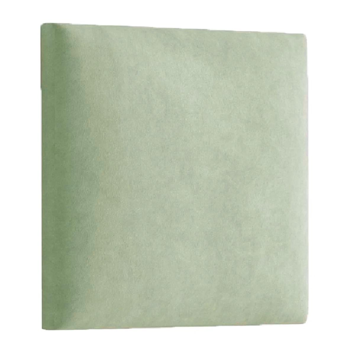 Панель-плитка декоративная бархатная Comfy Walls модульная 50x50x4 см Светло-зеленый (87143/17unk/01)