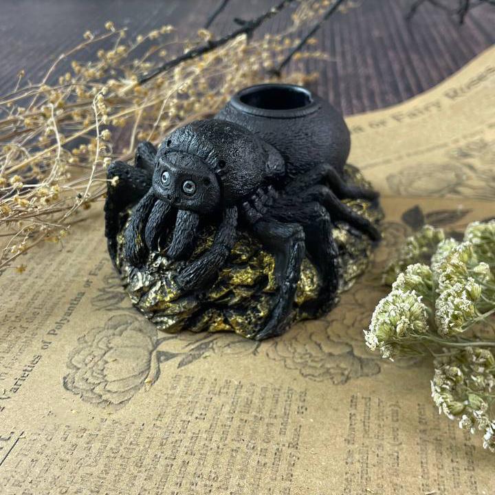 Подсвечник гипсовый Темный Паук (1618)