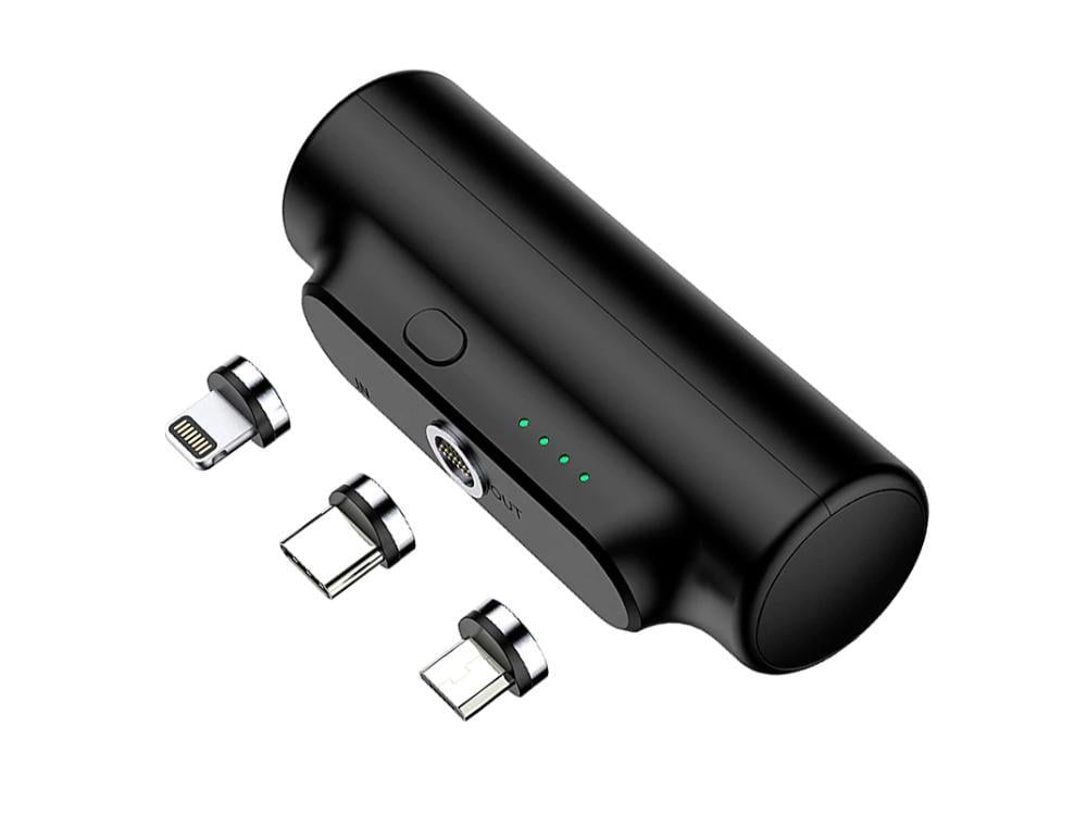 Повербанк для телефонів Type-C Lightning Micro-USB магнітний 3000 mAh (35575622)