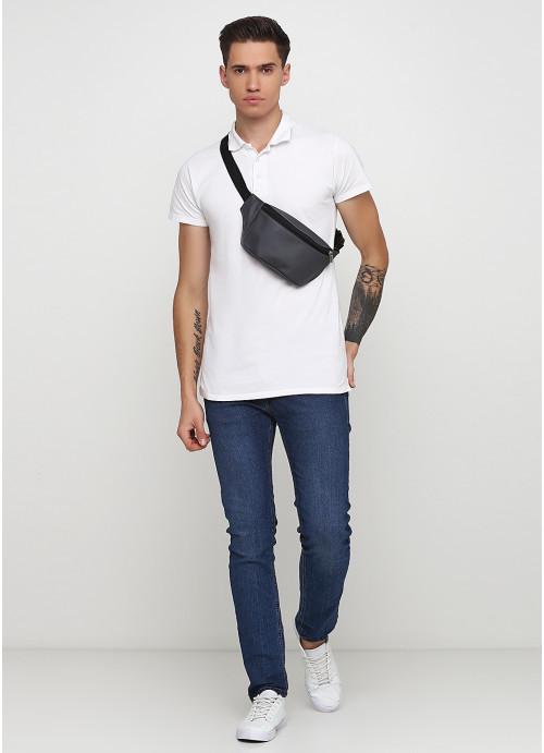 Поясная сумка мужская экокожа Черный (2618898874) - фото 7