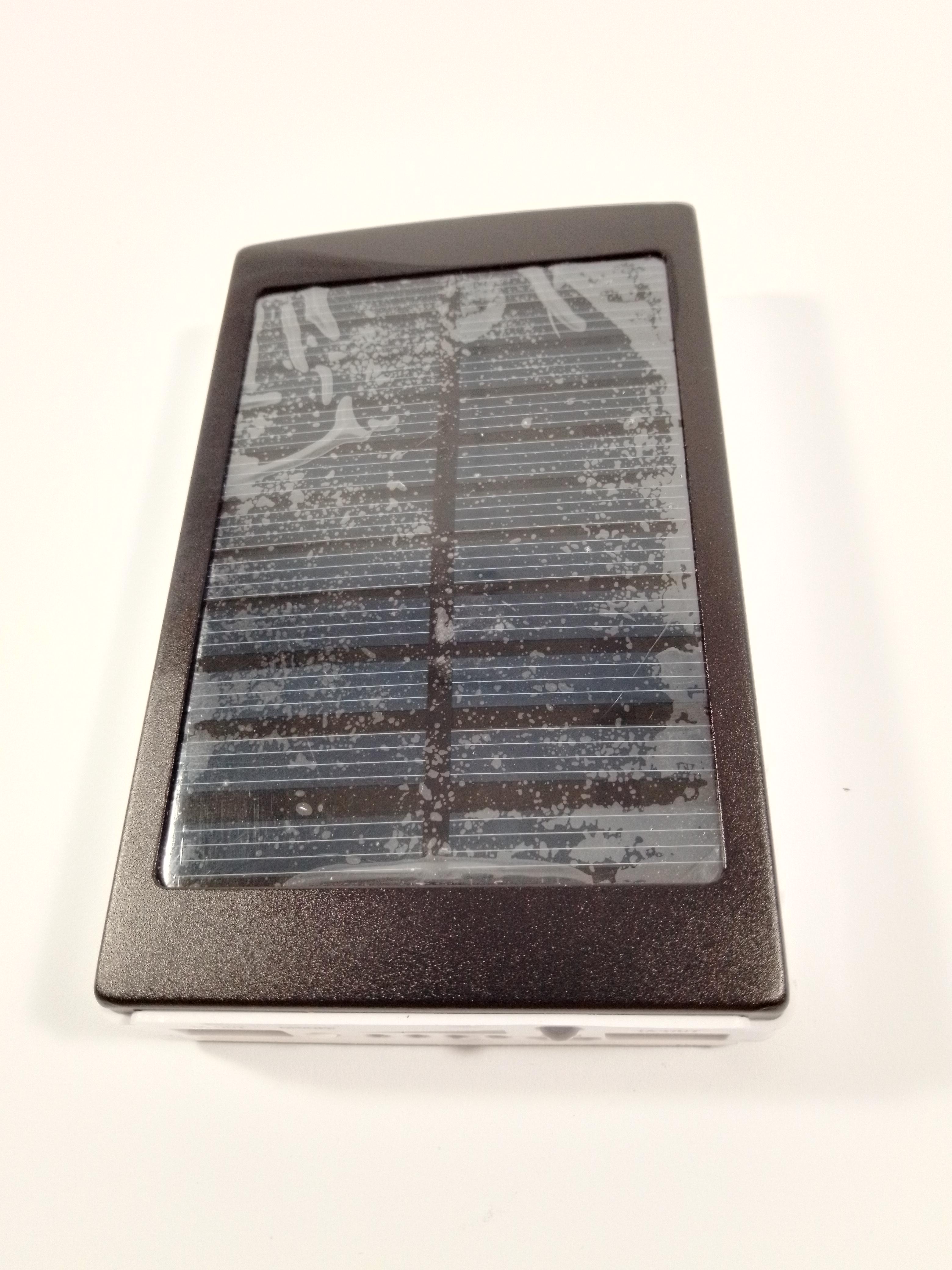 Зовнішній акумулятор Solar Panel 16000 mAh Чорний