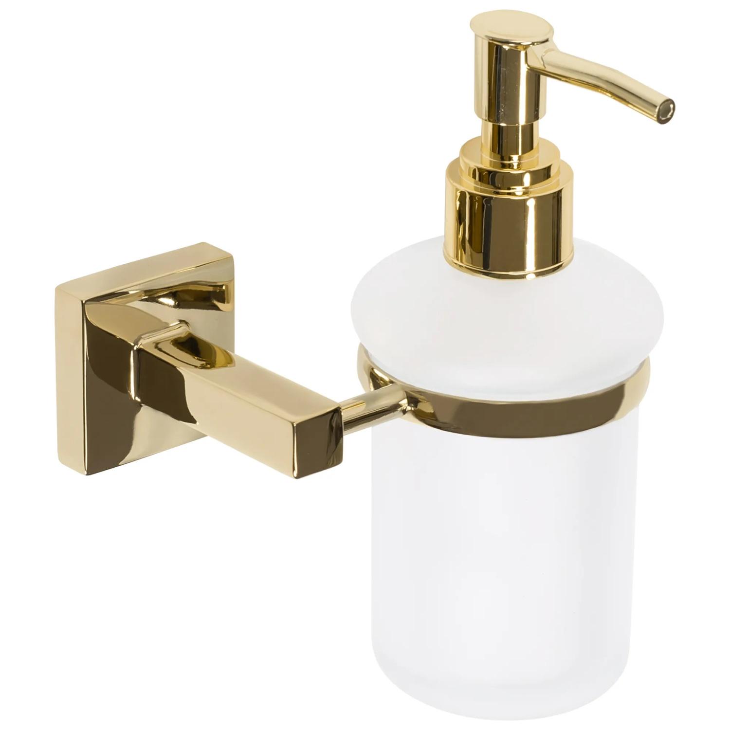 Дозатор для рідкого мила REA 322197A REA-77067 настінний 200 мл Золотий (162118)