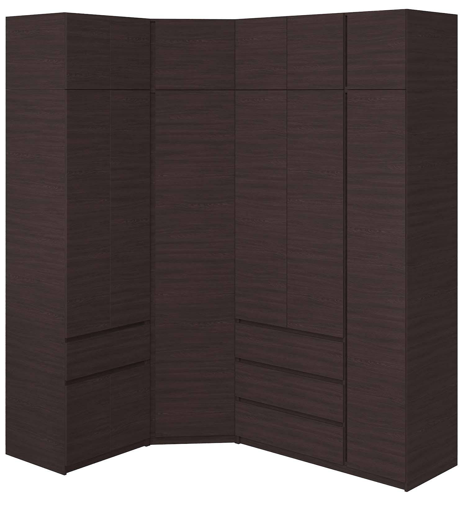 Шафа-стінка кутова Майстер Форм Брайт 1450/2050х520х2400 мм Венге магія (32889) - фото 1 Шафа-стінка кутова Майстер Форм Брайт 1450/2050х520х2400 мм Венге магія (32889) - фото 1