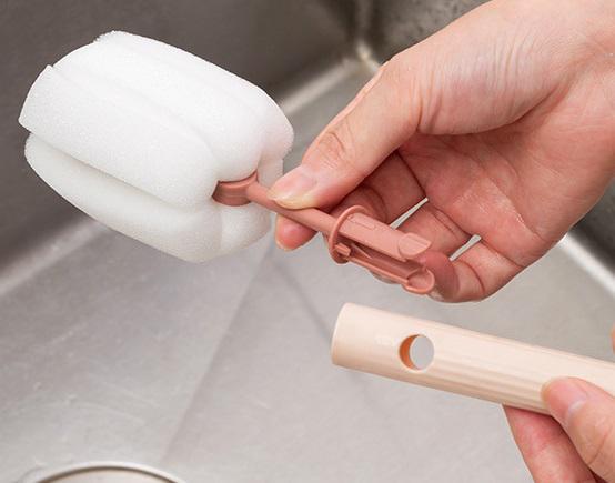 Мочалка для мытья бутылок и стаканов 14763 5х8х27 см Персиковый (4993058) - фото 3 Мочалка для мытья бутылок и стаканов 14763 5х8х27 см Персиковый (4993058) - фото 3