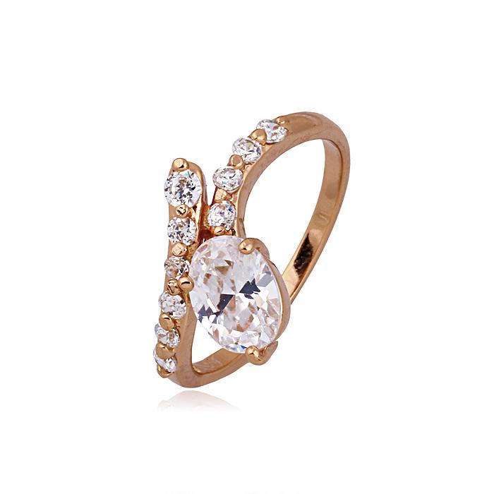 Кольцо с цирконами X10793 Italina р. 18 Белый