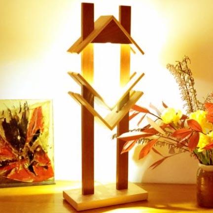 Светильник напольный из дерева Статгарт Карри (НПС-003203)