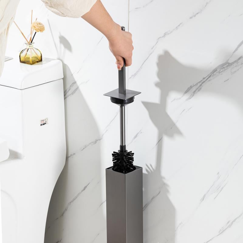 Ершик для унитаза Gappo G904-9 подвесной Графитовый (238573) - фото 3 Ершик для унитаза Gappo G904-9 подвесной Графитовый (238573) - фото 3