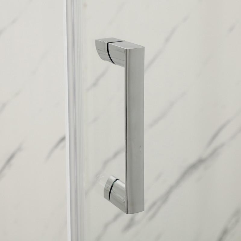 Дверь в нишу MIXXUS Premium DIVERSE SD01-160x185-TR прозрачное стекло 5 мм Chrome (MI6875) - фото 3