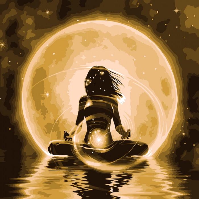 Картина по номерам Ідейка Гармония с краской металлик 40х40 см (KHO4724)