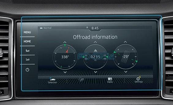 Защитное стекло Pixsel гибридное матовое на монитор Skoda KODIAQ 11,3" 2017-2023