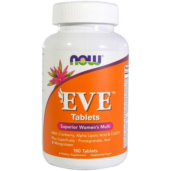 Витаминно-минеральный комплекс NOW Foods Eve Superior Women's Multi 180 Tabs